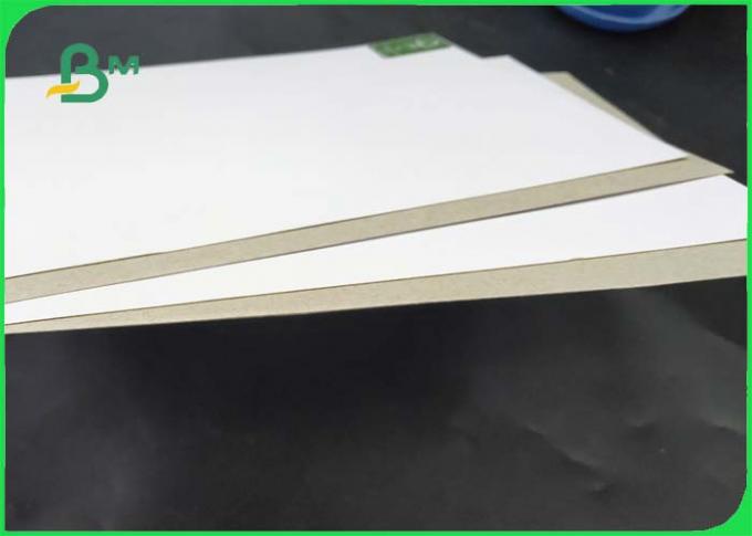 Smoothness And Soft Coated White Board With Grey Back FSC Approved Different Thickness