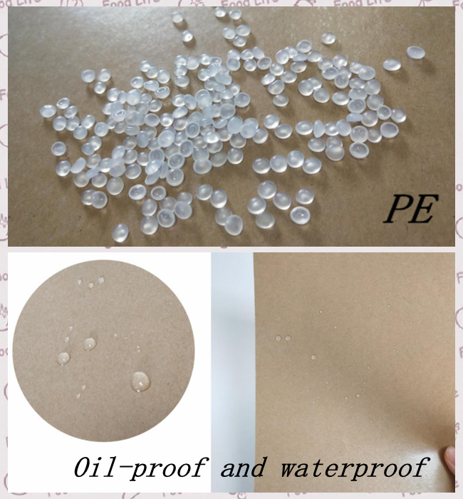 45 / 50gsm Hydrophobic Coating Food grade MG Kraft Paper white color for packing
