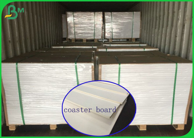 1.4mm 100% Virgin Pulp White Coaster Board Untuk Membuat Mobil Air Fresher Atau Coaster