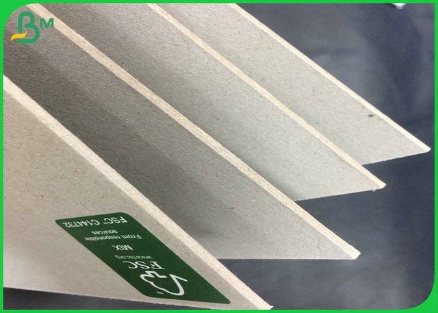 Chip Abu-abu Bersertifikat FSC Anti-Curl Dengan 700GSM KE 1500GSM Anti- Curl FSC Certified Grey Chipboard With 700GSM TO 1500GSM