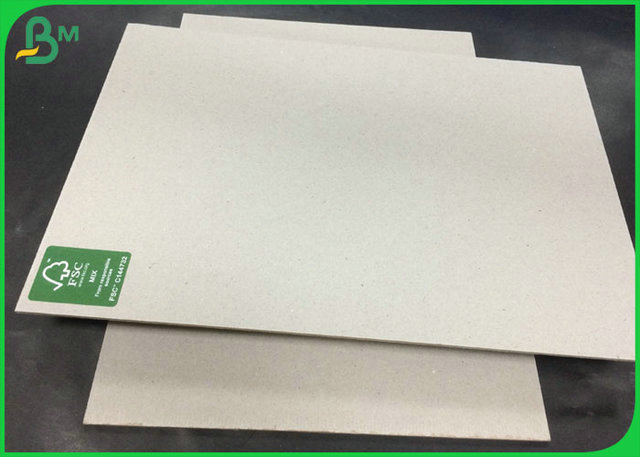 Chip Abu-abu Bersertifikat FSC Anti-Curl Dengan 700GSM KE 1500GSM Anti- Curl FSC Certified Grey Chipboard With 700GSM TO 1500GSM
