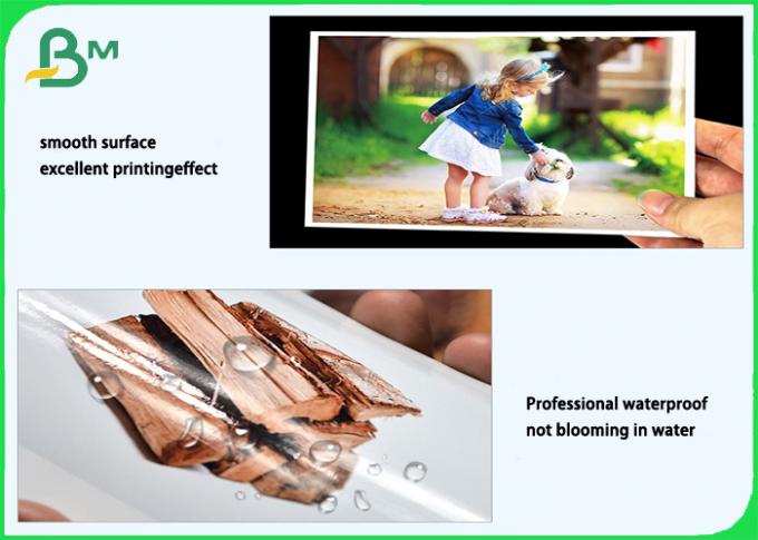 Kertas Foto Kertas Glossy Adhesive Tahan Air Mata Tahan Ukuran A4 Glossy Adhesive Tear Resistant Waterproof RC Photo Paper A4 size
