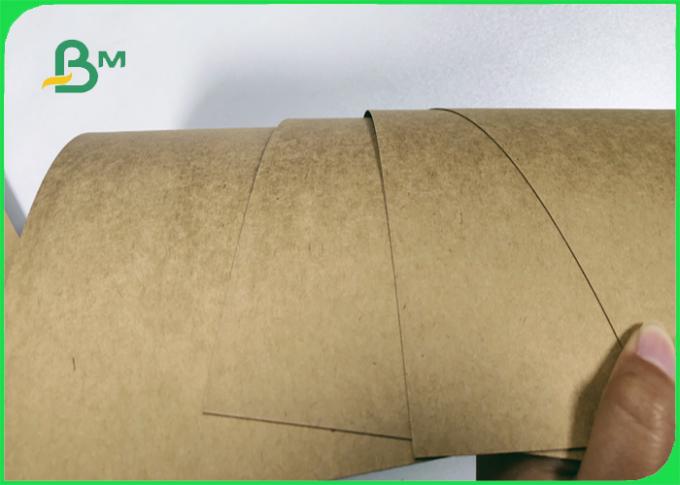 Virgin Pulp Style Brown Kraft Paper Roll High Holding Endurance Gift Wrapping