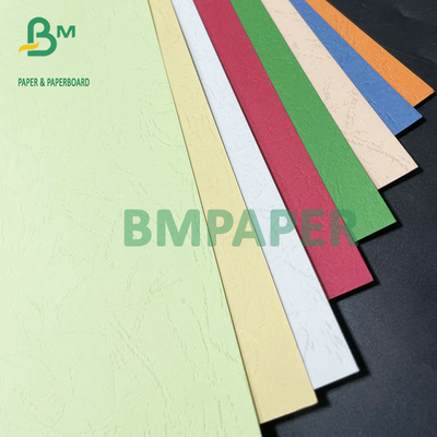 Color Leather Grain Board Embossed Binding Cover 180g 230g 250g Untuk File Folder
