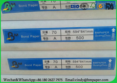 Kertas Plain White Bond Untuk Ukuran A1 A2, Ream Packing 80gsm Woodfree Paper