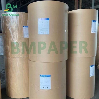 Kekuatan Basah Brown Kraft Paper Roll 65gsm - 120gsm Untuk Pelindung Tanaman