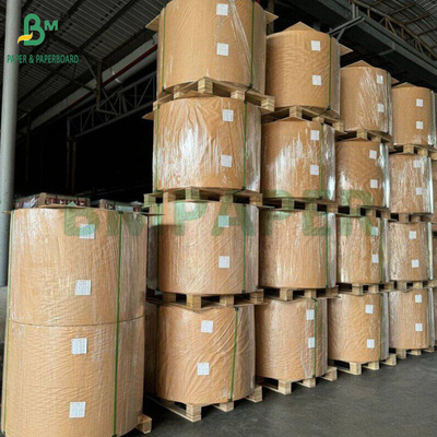 75gm 80gm Virgin Brown Kraft Paper Untuk Kantong Semen Tinggi Expandable 90cm