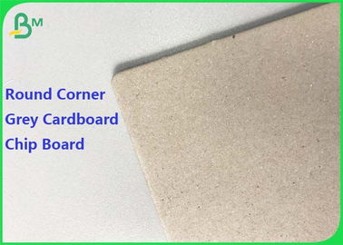 1.5mm 2mm 2.5mm Laminated Chip Board Grey Cardboard dengan Round Corner untuk Puzzle
