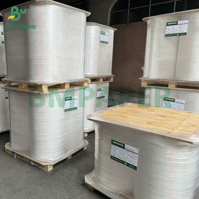 24gsm 28gsm kertas bungkus jerami putih 27MM x 5000M Kekuatan tarik yang baik