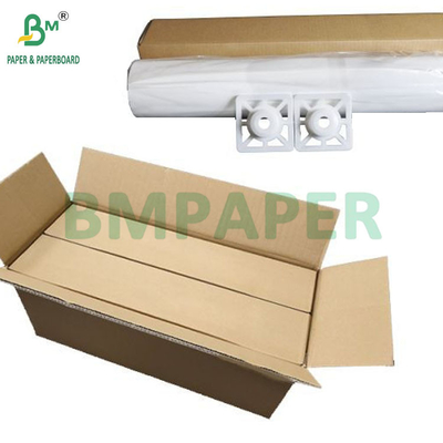 24 lb 36 lb HP Lapisan Matte Wide Format Bond Paper Roll Untuk Poster 42 &quot;x 150&quot;