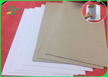 Kayu daur ulang Pulp Putih Dilapisi Duplex Board Dengan Abu-abu Kembali Untuk Notebook