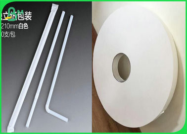28gsm 60gsm 120gsm Food Grade Putih Kraft Liner Paper Roll Untuk Membuat Straw Tabung Dengan 14mm 15mm 27mm