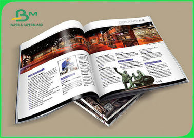 80 - 400g Mewarnai C2S Glossy Art Paper Printing Magazine Dua Sisi Dilapisi