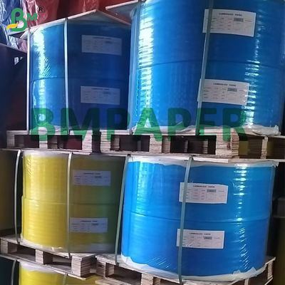 50-120gsm Clear Image Coated Carbonless NCR Copy Paper CB / CF / CFB Rolls untuk Faktur dan Kuitansi Bill pencetakan