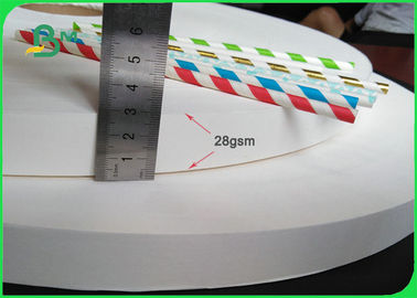 Eco-friendly Food Grade Paper Roll 28gsm 60gsm 13mm 15mm Minum Jerami Kertas Untuk Mencetak