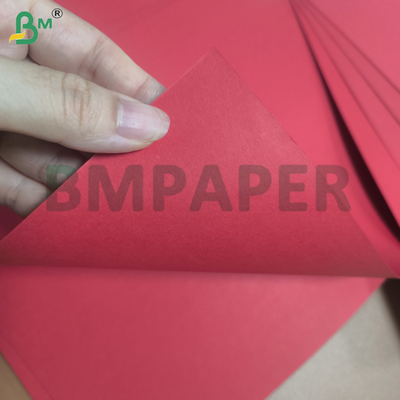 Kertas Kartu Merah Premium 270gsm Satu Sisi Tidak Dilapisi Untuk Pembuatan Kartu