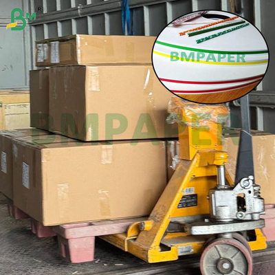 Kertas Sedotan Food Grade 60g 15mm X 3100mm Untuk Sedotan Minuman Berbagai Pola