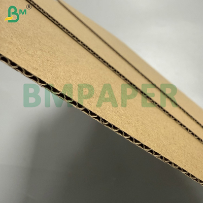 Papan bergelombang E-Flute berlapis tiga untuk membuat karton kemasan, tidak dilapisi 140/100/140gsm