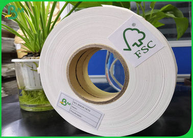 14mm 15mm Lebar Biodegradable FDA Food Grade Kertas Roll 60gsm 80gsm 120gsm 135gsm Untuk Kertas Sekali Pakai Jerami