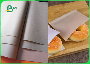 40gsm 50gsm Food Grade Brown Kraft Paper Untuk Tas Roti Sekali Pakai