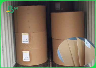 350gsm Tahan Air Mata 100% Kayu Pulp Brown Kraft Liner Paper Untuk Paket