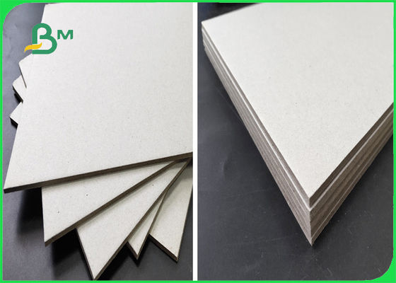 800GSM Daur Ulang Pulp Chipboard Uncoated All Grey Dengan FSC Untuk Penutup Pengikat