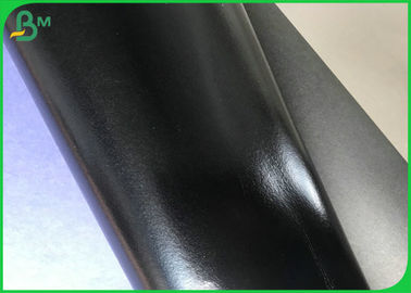 Kertas kerajinan kain hitam mengkilap yang dapat dicuci / 0,3 MM hingga 0,8 MM gulungan kertas yang tidak robek