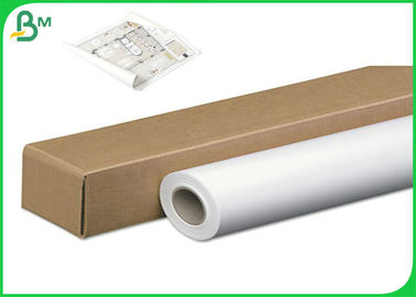 36inch * 50m 80gsm Inkjet CAD Plotter Paper Roll Untuk Gambar Teknik