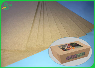 70 * 100cm 200gsm - 400gsm FSC SGS Brown Kraft Board Untuk Membuat Kotak