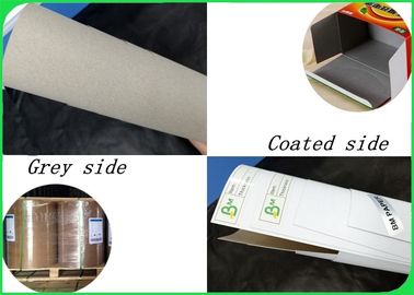 Lebar 80 × 110cm Campuran Pulp 200 - 450gsm Coated Duplex Board Untuk Packing Box