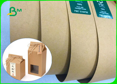 60 * 86cm Dalam Lembar 150gsm - 400gsm Brown Kraft Liner Board Untuk Kotak Atau Tas