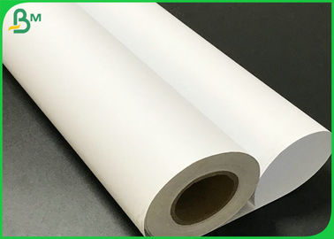63 Inch * 180 Meters 50gsm 60gsm White Grament Plotting Paper 20kg / Roll Untuk Ruang Pemotongan