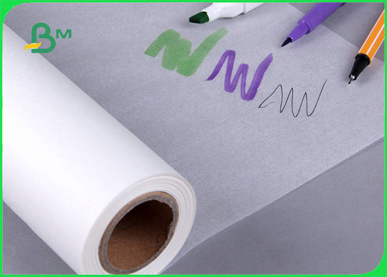 73gsm 83gsm Translucent CAD Tracing Paper Untuk Menggambar 18 Inch 24 Inch X 50 Yard