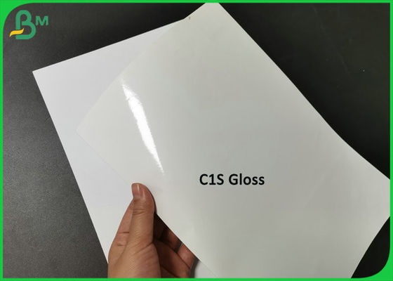 C1S Gloss 157g 200g Kertas Perekat Perawan Pulp Kertas Label Stiker putih