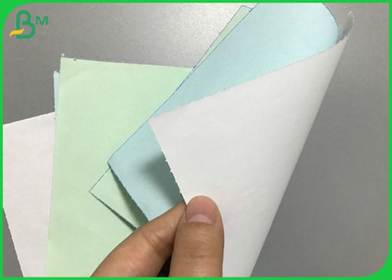 50gsm Blue Impression Carbonless NCR Paper Jumbo Roll untuk Pencetakan Faktur