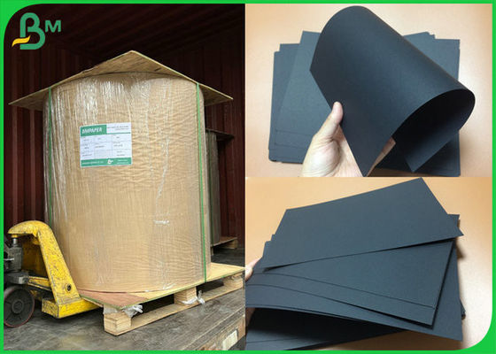 2 Sisi Solid Black 2.6mm 3.0mm Black Chipboard Paper Sheet Untuk Pembuatan Kotak Hadiah