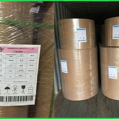 FSC FDA Tunggal PE Coated Brown Kraft Paper Halus Dan Glossy Untuk Cangkir Kopi