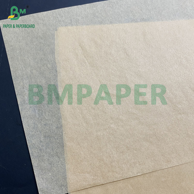 34gsm 40gsm Grease Proof Paper Kraft Brown Sandwich Wrapping Sheets Ukuran yang Disesuaikan
