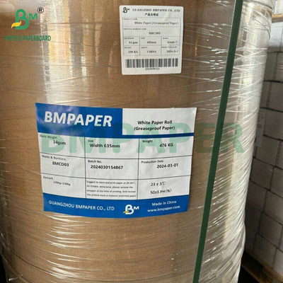 35gm 50gm Kit 3 Kit 5 Putih Gresinproof Paper Reels Untuk Membungkus Kebab