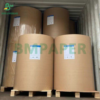 75grs 80grs Brown Semi Extensible Cement Kantong Kraft Paper 1020mm 1120mm