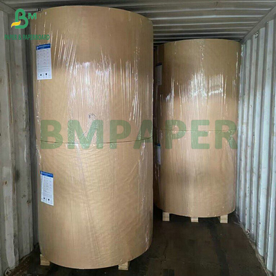 75grs 80grs Brown Semi Extensible Cement Kantong Kraft Paper 1020mm 1120mm
