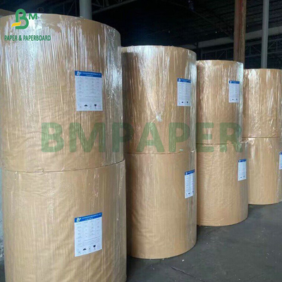 75grs 80grs Brown Semi Extensible Cement Kantong Kraft Paper 1020mm 1120mm