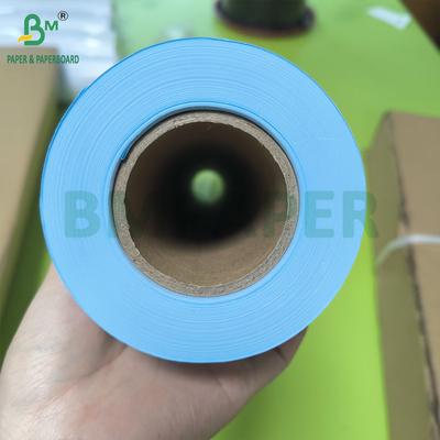Kertas plotter berwarna biru berpasangan satu sisi untuk gambar CAD