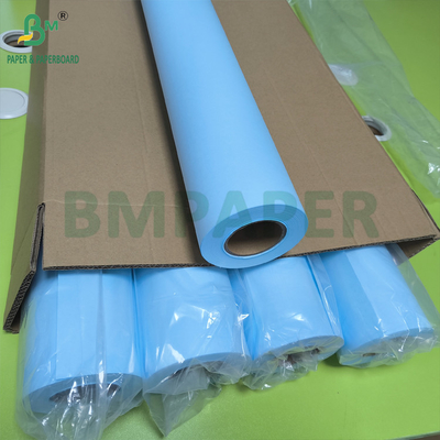 Kertas plotter berwarna biru berpasangan satu sisi untuk gambar CAD