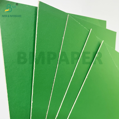 Ketahanan yang baik 1.2mm Grey Back Green Lacquered Cardboard Laminated