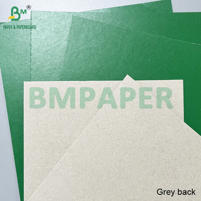 Ketahanan yang baik 1.2mm Grey Back Green Lacquered Cardboard Laminated