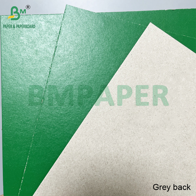 Ketahanan yang baik 1.2mm Grey Back Green Lacquered Cardboard Laminated