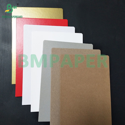 1.5MM Tinggi Kekakuan Glossy Warna Laminated Grey Board Untuk Kotak Hadiah
