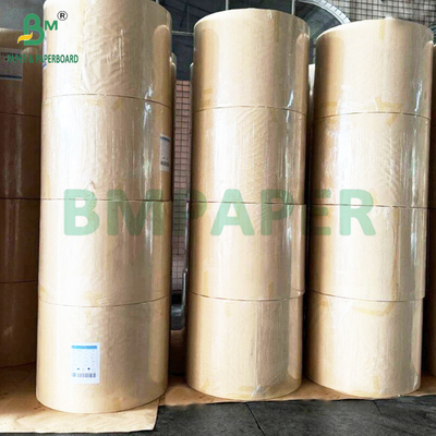 Pakaian coklat tidak dicelupkan Kantong Carrie 90g Kuat Roll Kraft Murni 900mm