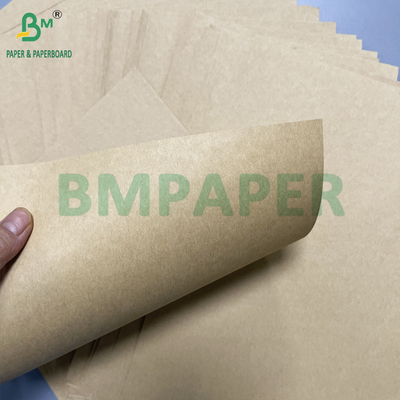 500mm Kekuatan Tinggi 70 90 GSM Brown Pure Kraft Paper Roll Paket Bungkus